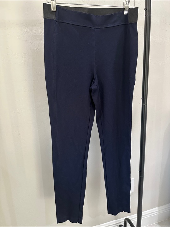 Talbots Pants - Talbots Navy Pull-On Slim Leg Pants
